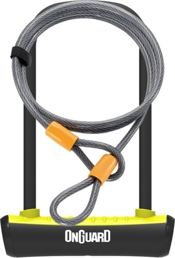 Onguard U-Lock Sykkellås Neongul 10X1200 Mm (8154Yl)