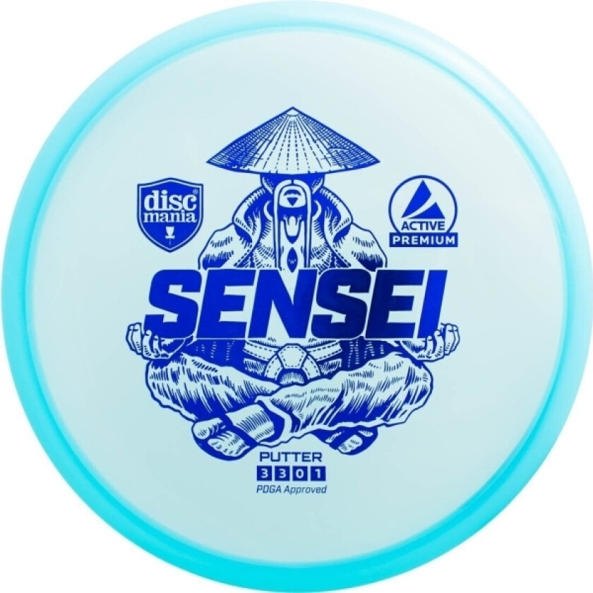 Bilde av Discgolf Discmania Putter Sensei Active Premium Blue 3/3/0/1