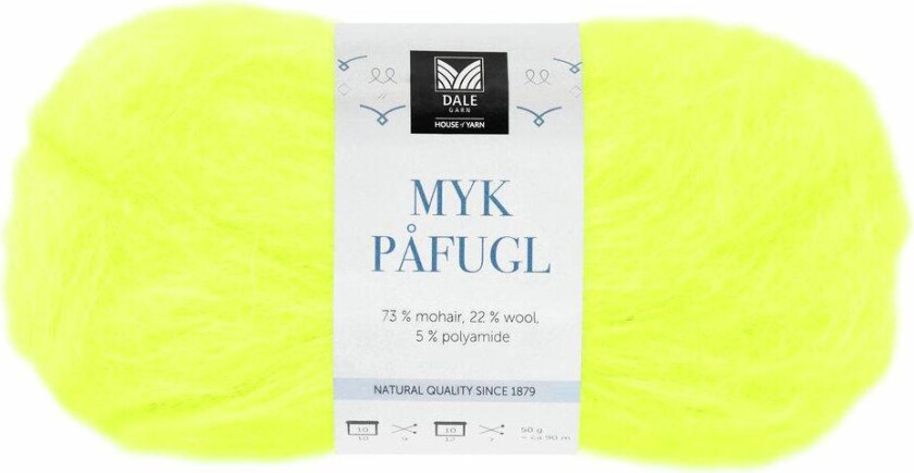 Dale Myk Påfugl 7959 Neongul