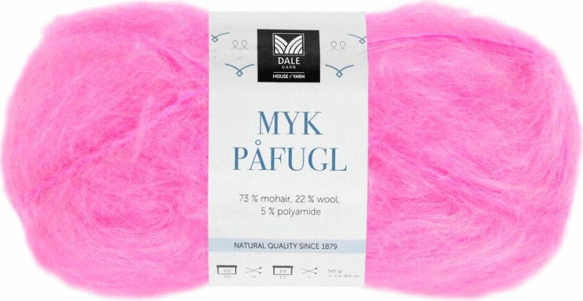 Dale Myk Påfugl 7957 Neonrosa