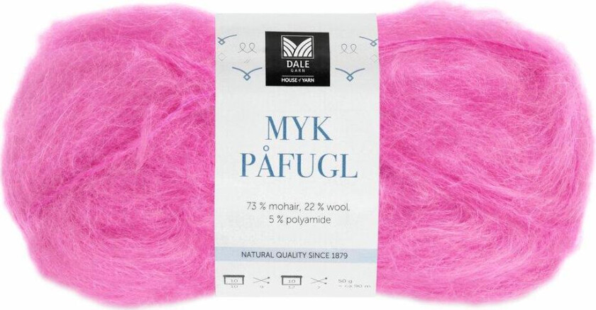 Dale Myk Påfugl 7952 Fuksia