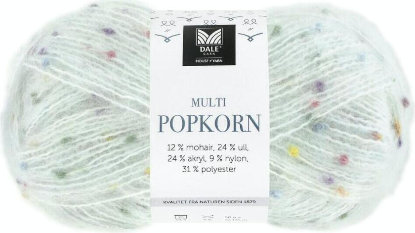 Dale Multi Popkorn 506 Lys blå