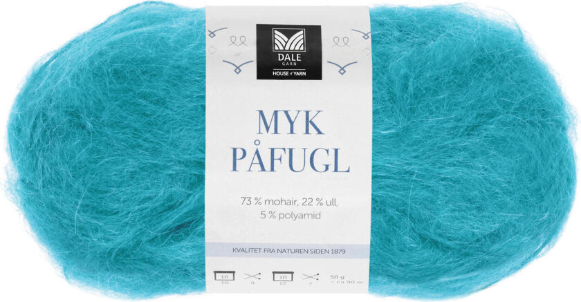 Dale Myk Påfugl 7950 Turkis