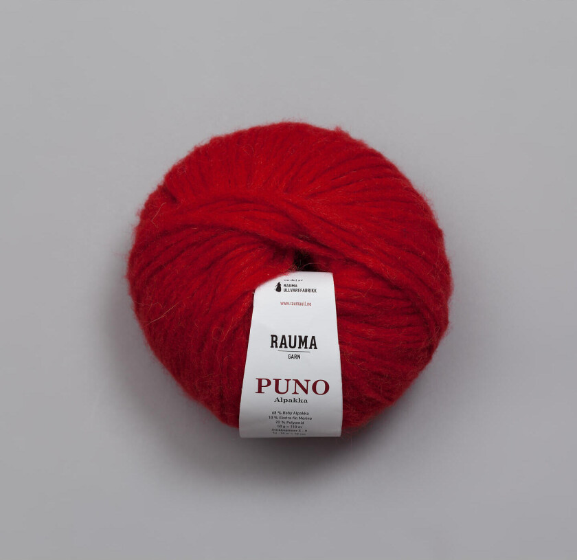 , Puno garn 391 Rød