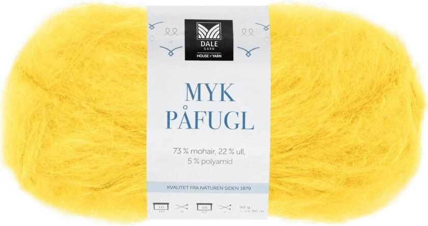 Dale Myk Påfugl 7947 Gul