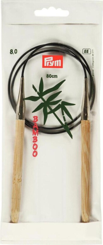 Rundpinner bambus 8,0 mm x 80 cm