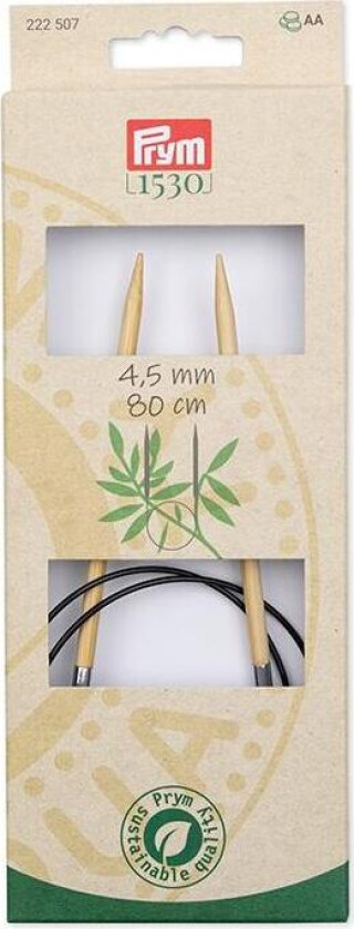 Rundpinner bambus 4,5 mm x 80 cm