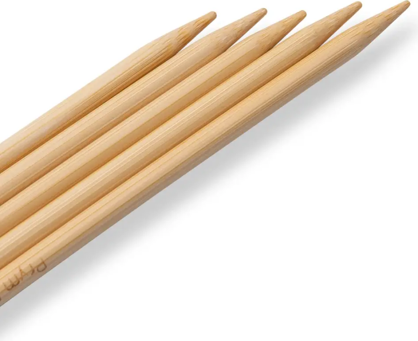 Strømpepinner bambus 5,00 mm x 20 cm