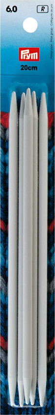 Strømpepinner 6,00 mm x 20 cm