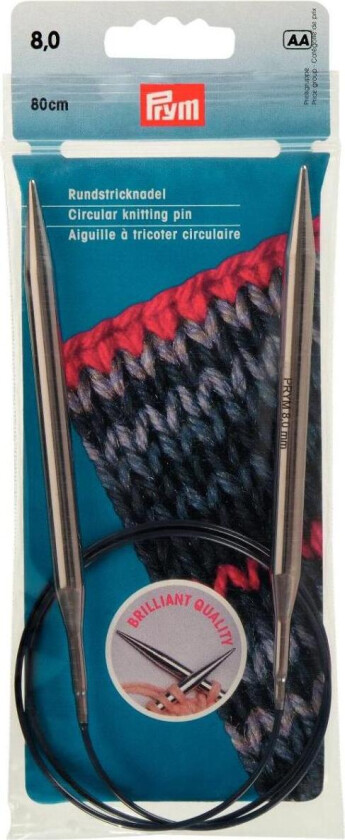 Rundpinner 8,0 mm x 80 cm