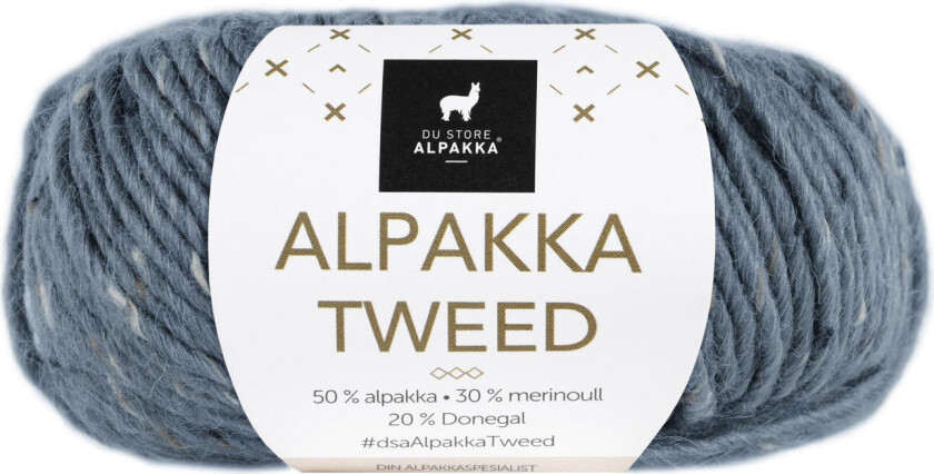 DSA , Alpakka Tweed garn 104 Blå