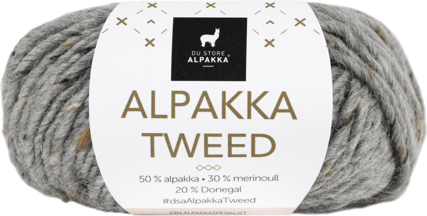 DSA , Alpakka Tweed garn 101 Grå