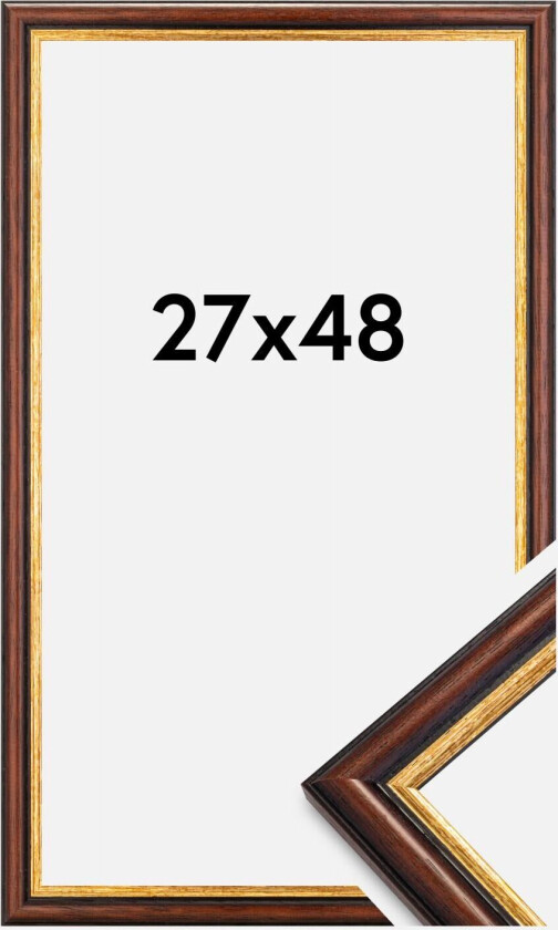 Ramme Siljan Akrylglass Brun 27x48 Cm