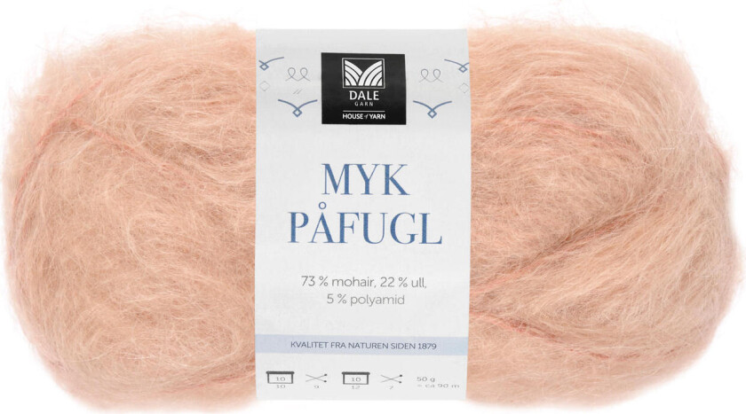 Dale Myk Påfugl 7934 Beige rose - UTGÅENDE FARGE