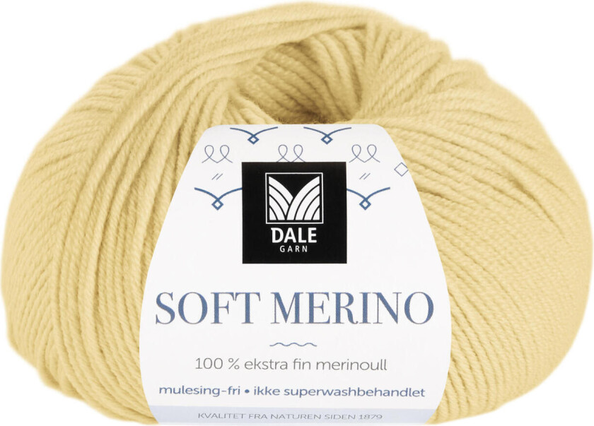 Dale Soft Merino 3009 Lys gul - UTGÅENDE FARGE