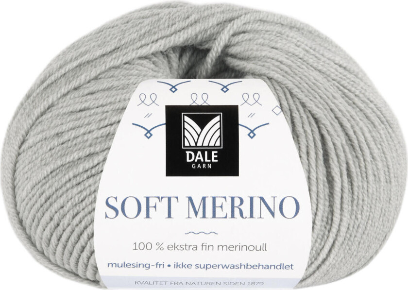 Dale Soft Merino 3002 Lys grå melert