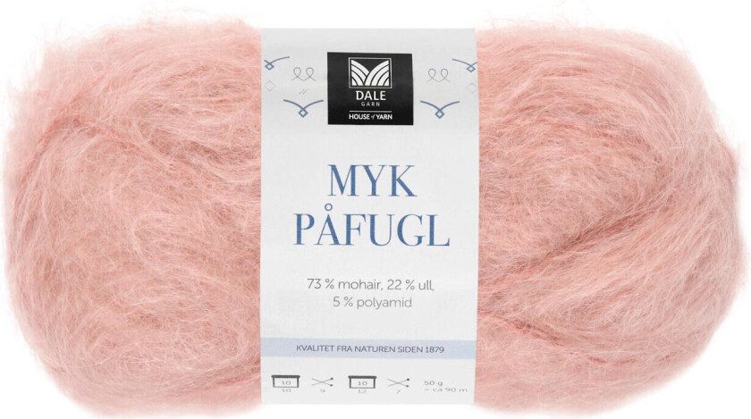 Dale Myk Påfugl 7931 Rose - UTGÅENDE FARGE