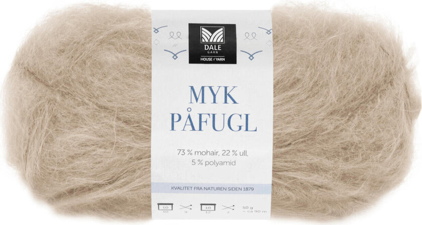 Dale Myk Påfugl 3041 Beige