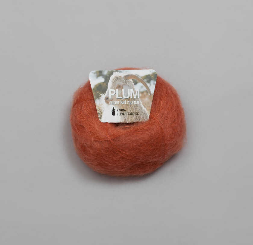 Plum garn 026 - Rustrød