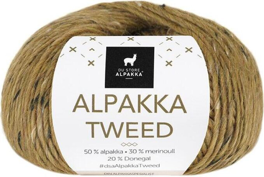 DSA , Alpakka Tweed garn 130 Sennep