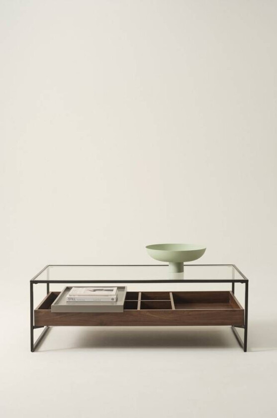 sofabord 60x120 cm Valnøttfinér