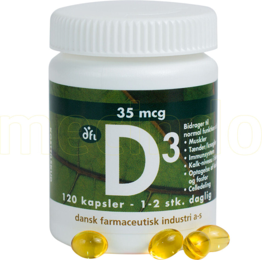 Naturprodukter - D3 35mcg 120 stk.