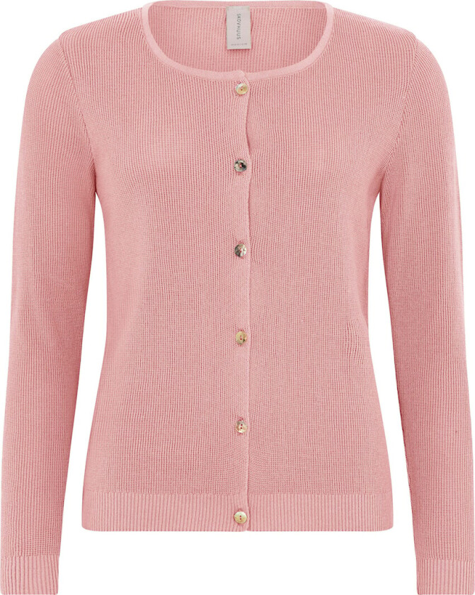 Kvinne Strikket Cardigan Lip Rose L