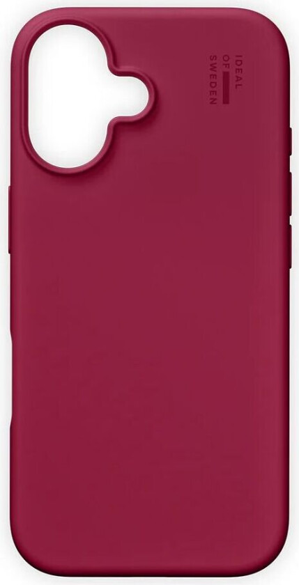 iDeal Of Sweden iPhone 16 Silicone Deksel - MagSafe Kompatibel - Cranberry