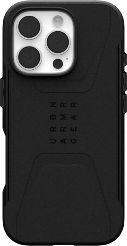 iPhone 16 Pro UAG CIVILIAN Series Deksel - MagSafe Kompatibel - Black