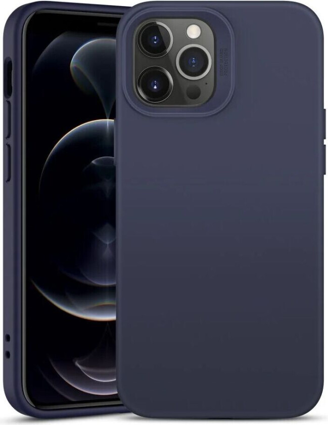 iPhone 12 / 12 Pro ESR Cloud Liquid Silikon Mobildeksel - Blå