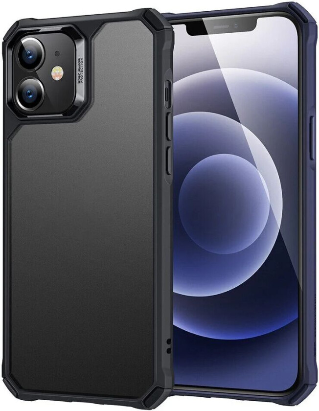 iPhone 12 Mini Deksel ESR Air Armor Clear Hard Case - Svart Gjennomsiktig
