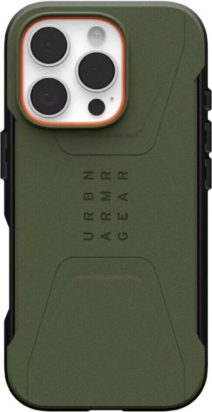 iPhone 16 Pro UAG CIVILIAN Series Deksel - MagSafe Kompatibel - Olive Drab