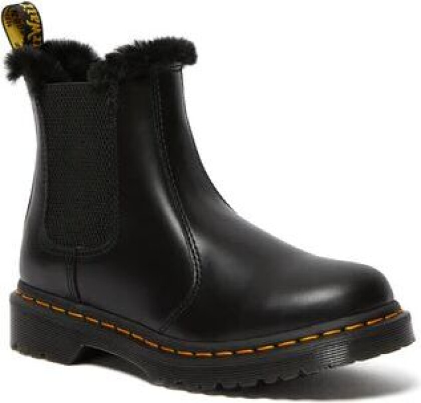 2976 Leonore Faux Fur Lined Chelsea Boots - Dark Grey Atlas 38