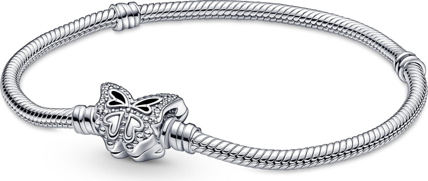 Moments, Armbånd i 925 sølv med sommerfugl, 17 cm
