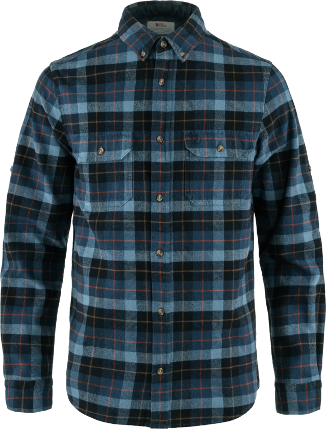 Men's Singi Heavy Flannel Shirt Dark Navy-Indigo Blue XXL