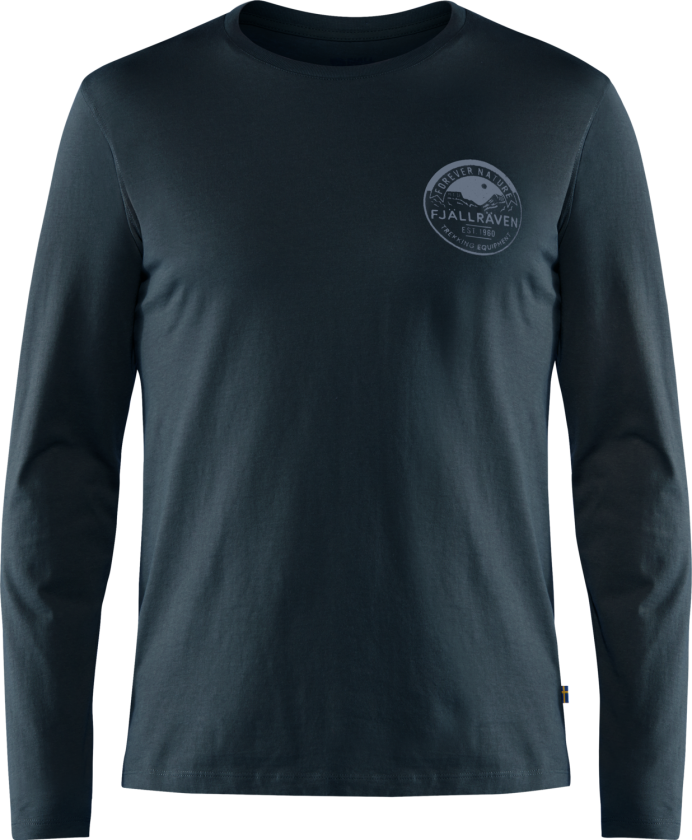 Forever Nature Badge Ls T-shirt Dark Navy S