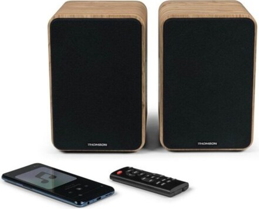 WS602DUO Bookshelf Speaker Set - Wood