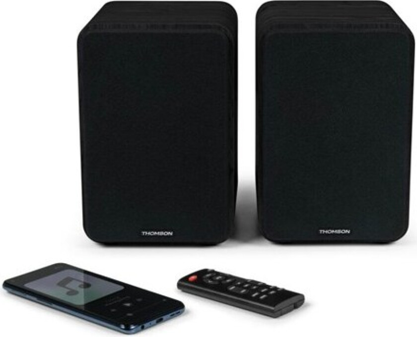 WS600DUO Bookshelf Speaker Set - Black