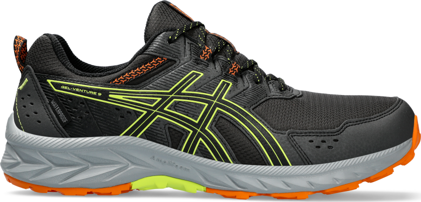 Asics Men's Gel-Venture 9 Waterproof 45, Graphite Grey/Neon Lime