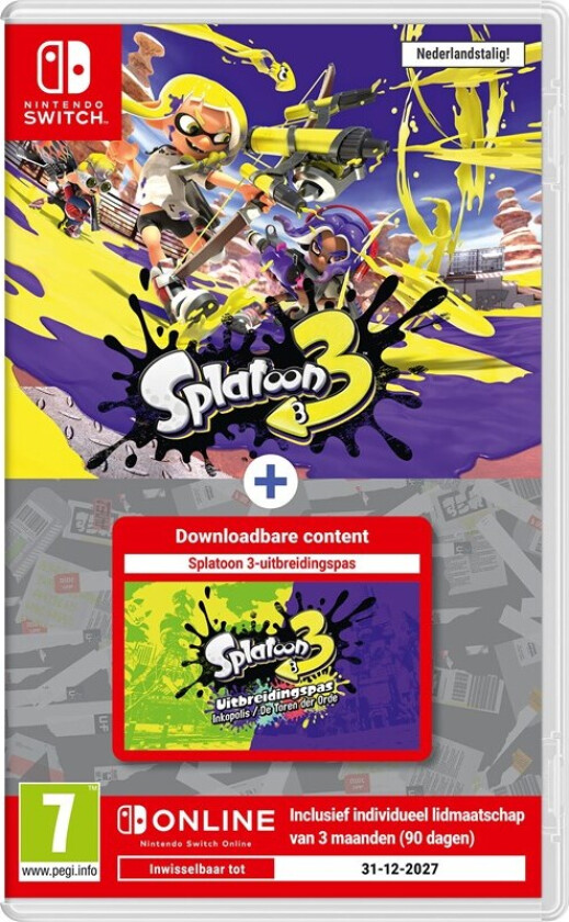 Splatoon 3 + Expand Pass + 3 Months NSO - Nintendo Switch - Action