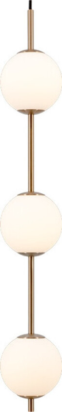 - Audrey 3 Pendel Brass/White Opal