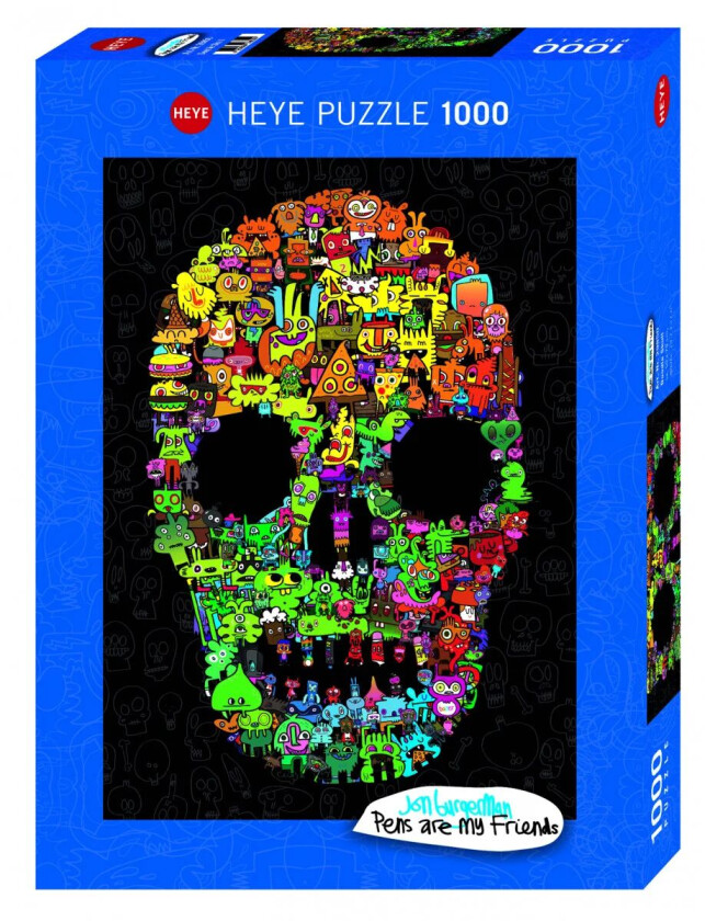 Puslespill 1000 Burgerman Skull