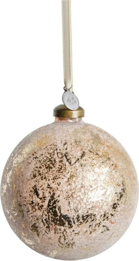 Clearena julekule Ø10 cm Rosa-gull