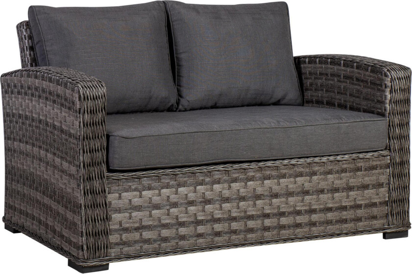 Sofa GENEVA 2-seter 129x78xH78cm grå -
