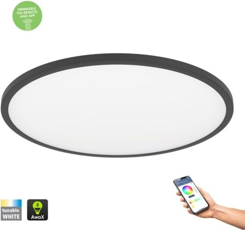 Connect-Z LED-Z taklampe SARSINA-Z SMARTLIGHT SVART/HVIT