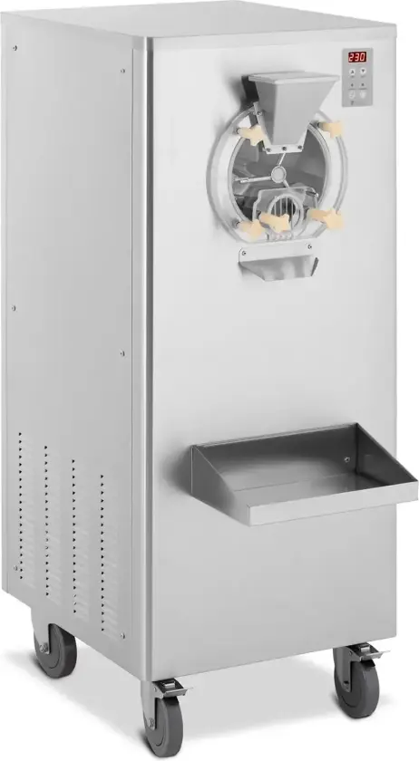 Iskremmaskin - 1500 W - 15 - 22,5 l/t - 1 smak - rullbar - Royal Catering