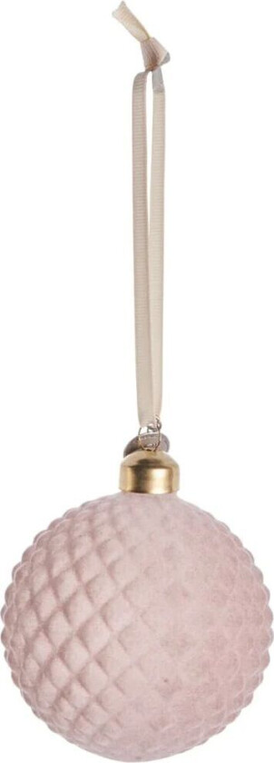 Velvitie julekule Ø8 cm Powder, nett