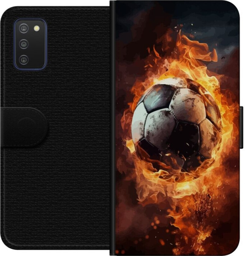Lommeboketui til Samsung Galaxy A03s med Fotball motiv