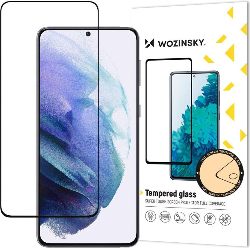 Skjermbeskyttelse i glass Samsung S22 Plus, fullskjerm