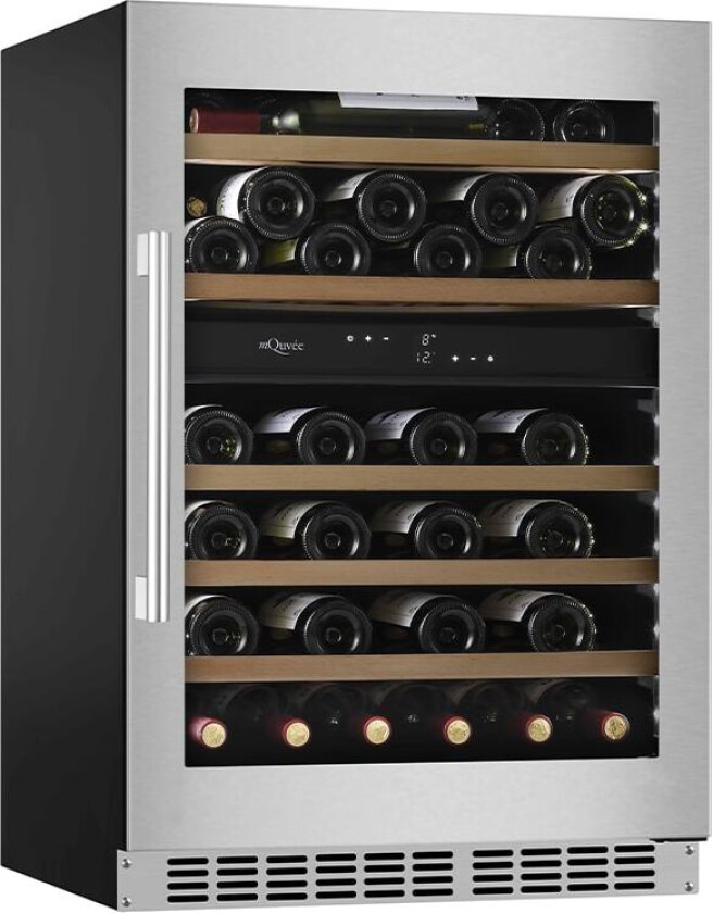Innbyggbart vinskap - WineCave 800 60D Stainless